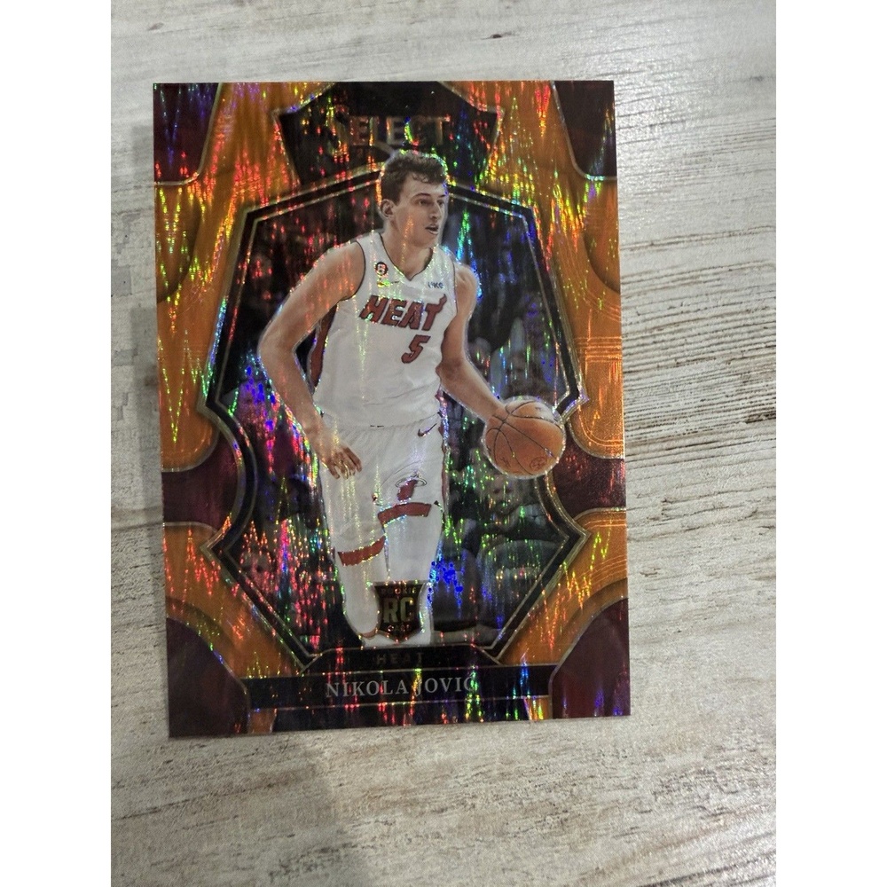 2022-23 Panini Select Nikola Jovic Rookie RC Orange Prizm Premier Level #170